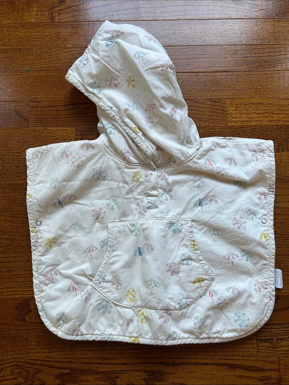 Pehr Toddler Hooded Towel Poncho - Umbrella Print